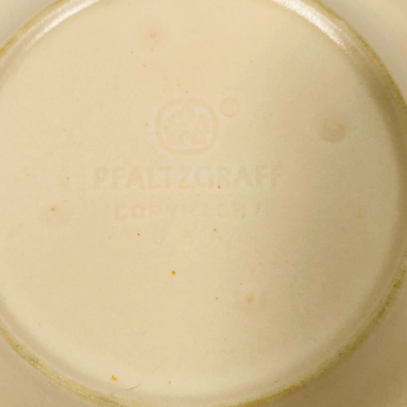 Vintage Pfaltzgraff Remembrance Lot of 4 Tea Coffee Cup & Saucer Set Beige Pink - Picture 8 of 10